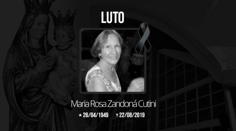 Nota de Falecimento – Maria Rosa Zandoná Cutini