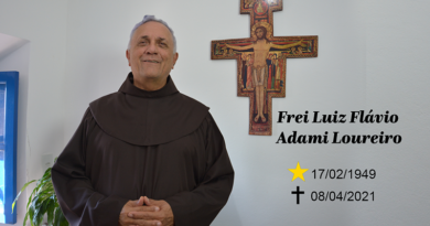 Frei Luiz Flávio Adami, um dos guardiões do Convento da Penha, faleceu aos 72 anos