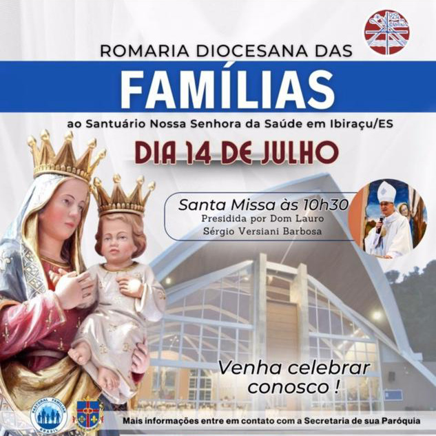 ROMARIA DIOCESANA DAS FAMÍLIAS ACONTECE NO PRÓXIMO DOMINGO