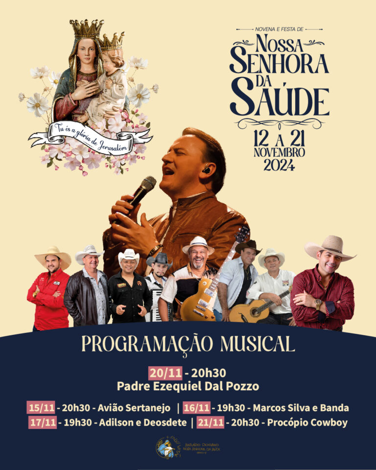 APRESENTAÇÕES MUSICAIS NA FESTA DE NOSSA SENHORA DA SAÚDE