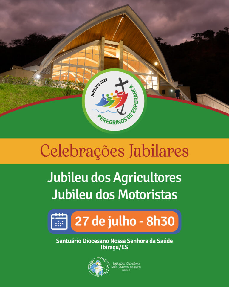 JUBILEU DOS MOTORISTAS E AGRICULTORES SERÁ CELEBRADO NESTE DOMINGO NO SANTUÁRIO