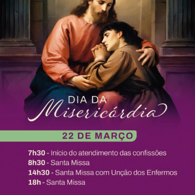 SANTUÁRIO PROMOVE DIA DA MISERICÓRDIA COM CONFISSÕES INDIVIDUAIS E UNÇÃO DOS ENFERMOS