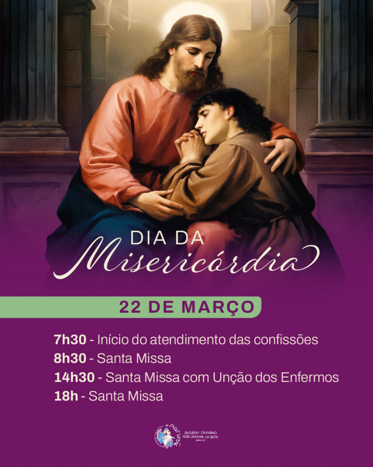 SANTUÁRIO PROMOVE DIA DA MISERICÓRDIA COM CONFISSÕES INDIVIDUAIS E UNÇÃO DOS ENFERMOS